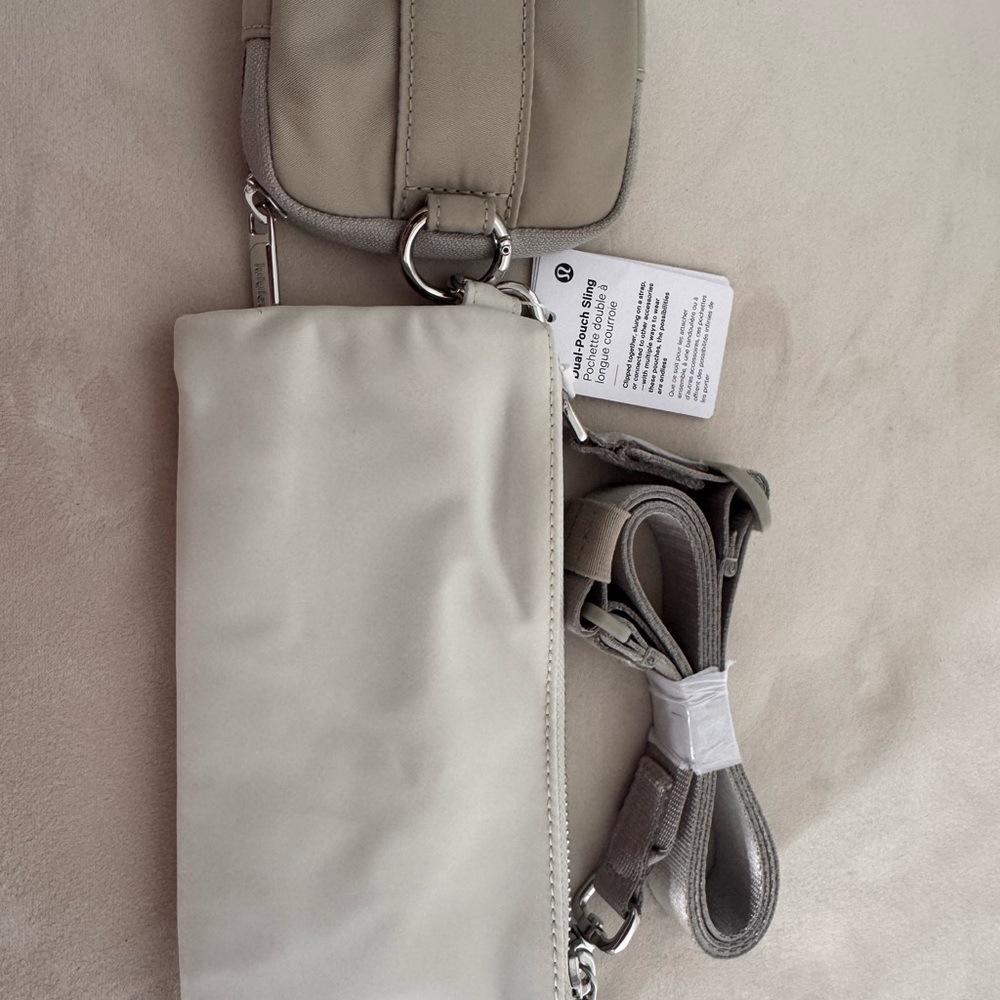 NWT Lululemon Dual Pouch Sling (Color: Bone) - Picture 3 of 5